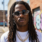 GL Hip-Hop Rimless Sunglasses VVS Moissanite Inlay Metal Arms & Multicolor Lenses