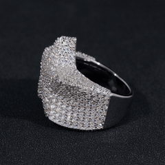 GL Hip Hop Fine Jewelry Rings VVS Moissanite Diamond Star Ring