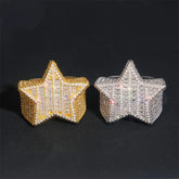 GL Star Shape Baguette VVS Moissanite Ring