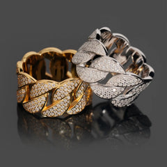 GL Luxury Fine Jewelry Hip Hop Rapper Iced Out Mens S925 Silver Moissanite Ring