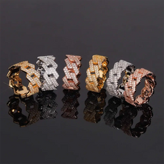 GL High Jewelry VVS Moissanite Ring Men's Rock Diamond Hip Hop Ring