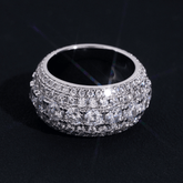 GL Full Round Cut 5A+ Diamond Men's Hip Hop Wedding Ring