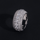 GL Full Round Cut 5A+ Diamond Men's Hip Hop Wedding Ring