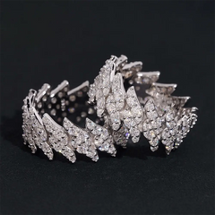 GL Cuban link Punk Style Moissanite Ring