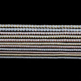 GL3MM 4MM 6MM 5A+ Diamond Tennis Chain 14K Gold Plated