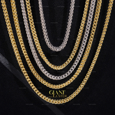 4MM Stainless Steel Cuban Chain With VVS Moissanite Box Clasp