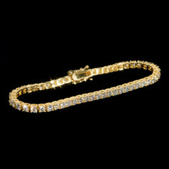 GL 2MM 3MM 4MM 5MM 6.5MM Moissanite Diamond Tennis Chain Bracelet