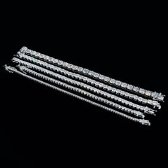 GL 2MM 3MM 4MM 5MM 6.5MM Moissanite Diamond Tennis Chain Bracelet