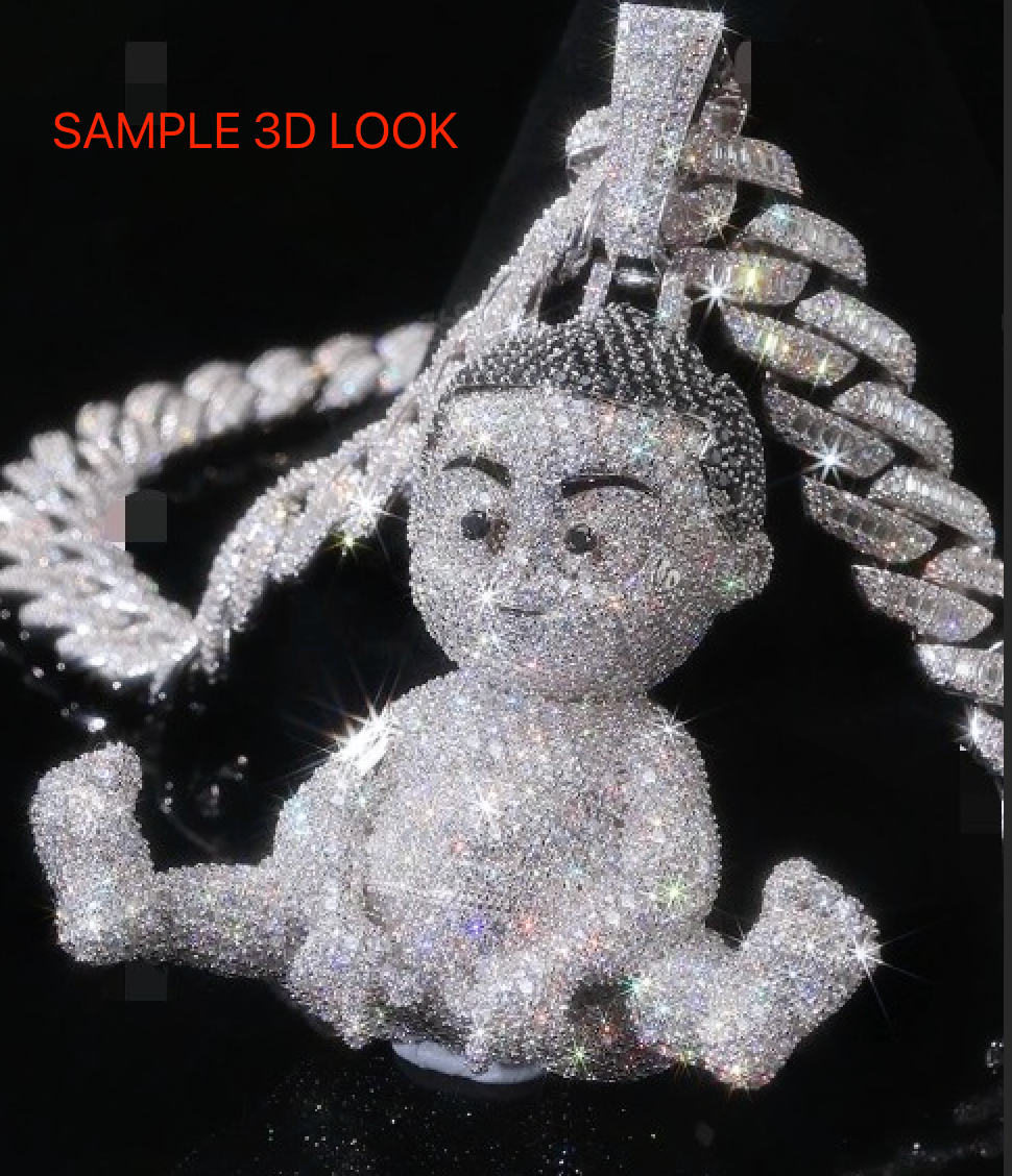 CAD-GL Full 3D Custom Pendant By Swagu