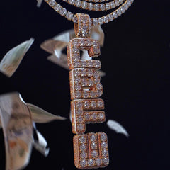 Moissanite Custom Name Pendant HipHop Jewelry