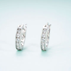 Hip Hop Earrings D VVS Moissanite Diamond Stud 925 Sterling Silver Earrings