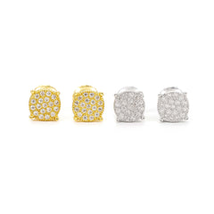 【US 3 Days Delivery】GL 925 Sterling Silver VVS Moissanite Stud Earrings