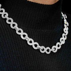 13MM Infinity VVS Moissanite Iced Out Cuban Chain