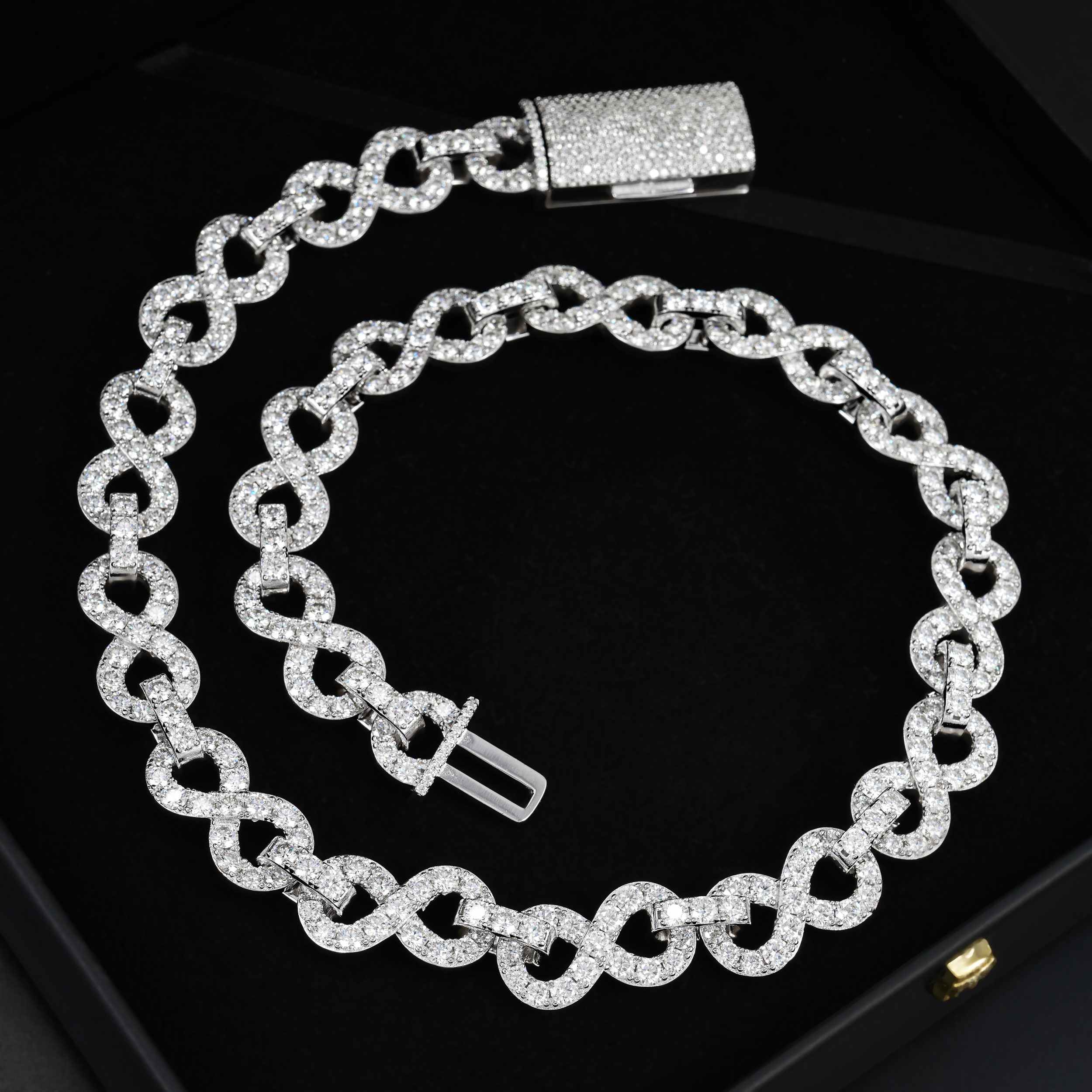 13MM Infinity VVS Moissanite Iced Out Cuban Chain