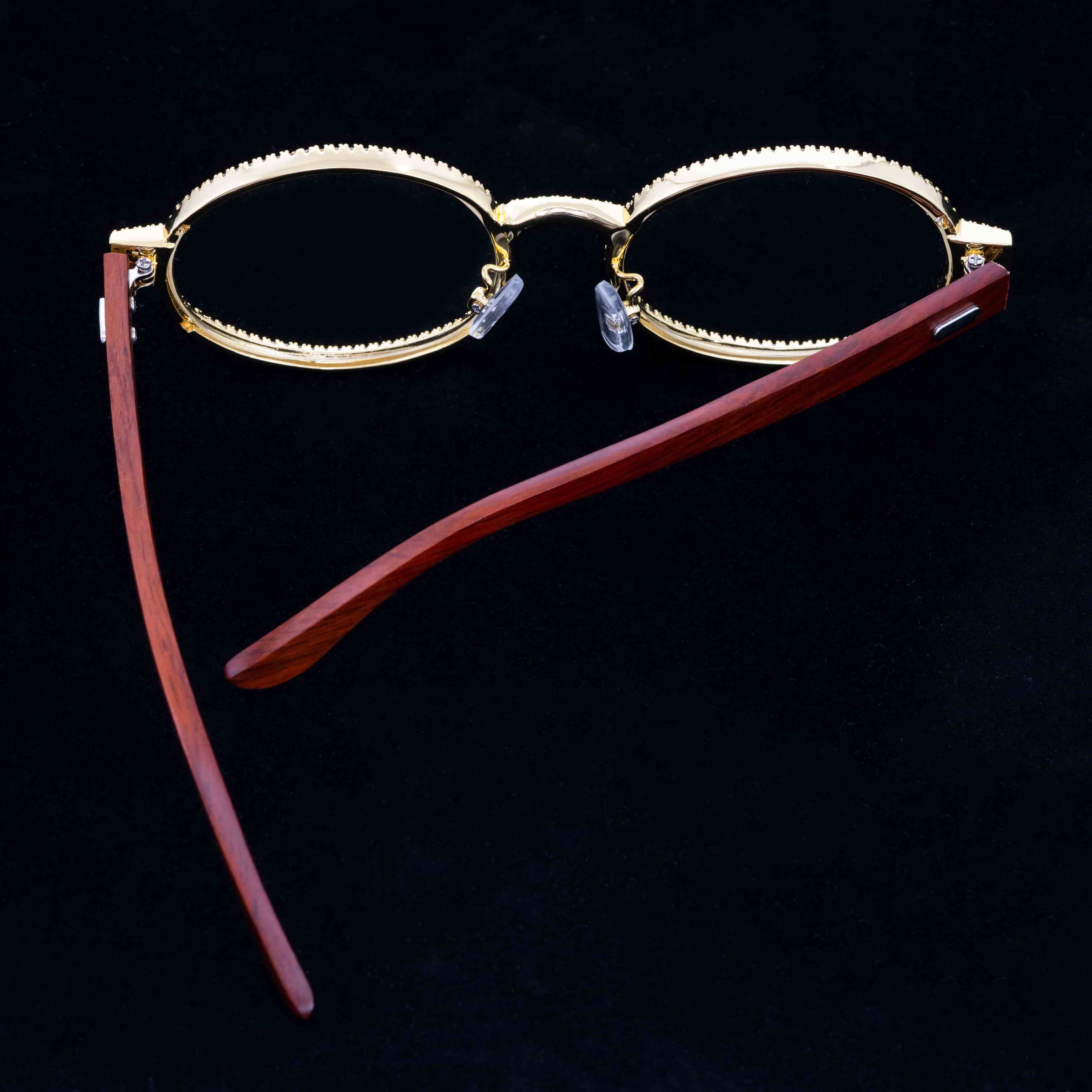 GL Hip Hop Iced Out 5A+ Zircon Sunglasses Jewelry Glasses