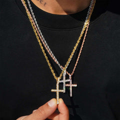 Cross 925 Sterling Silver Moissanite Pendant