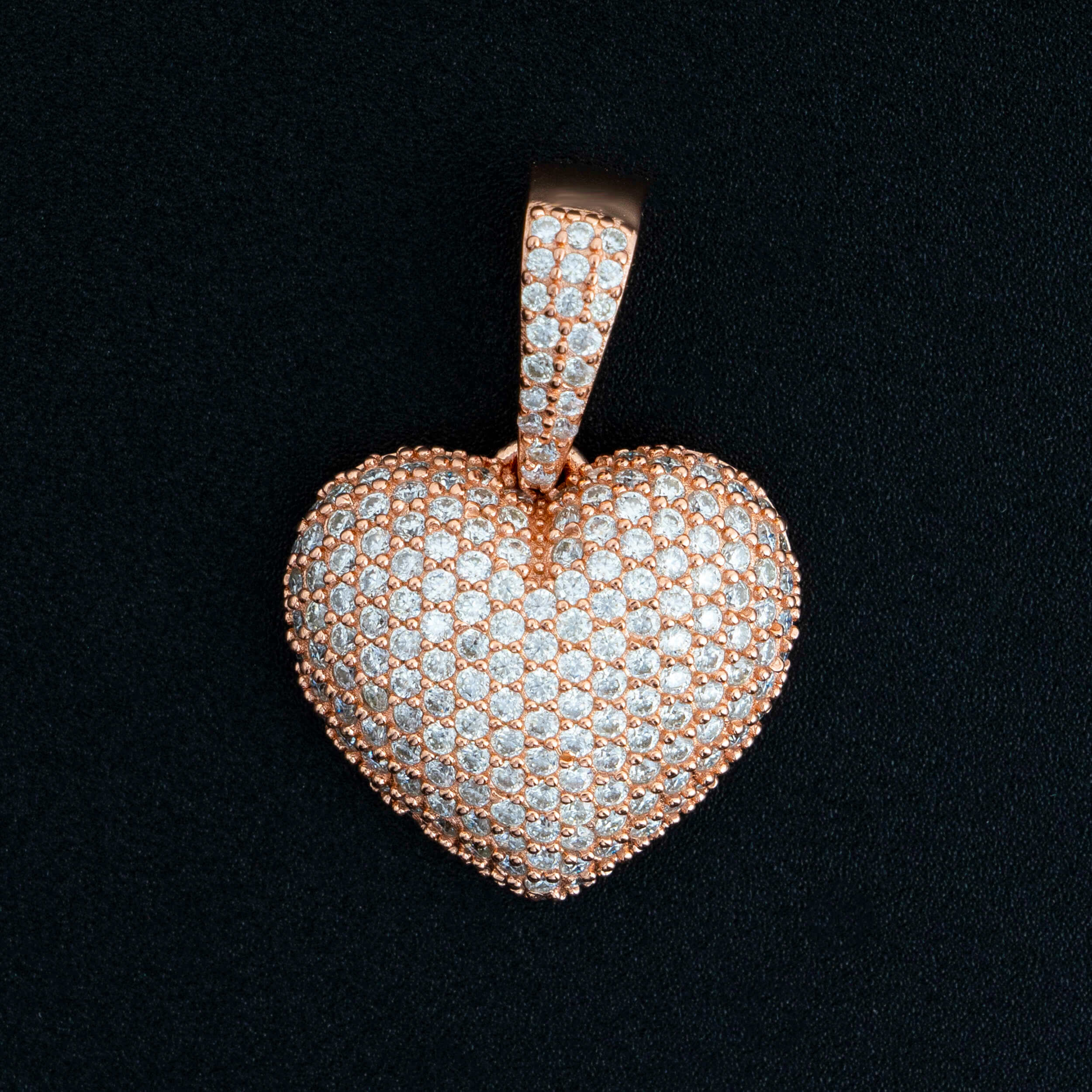 GL Iced Out VVS Diamond Custom Heart Pendant
