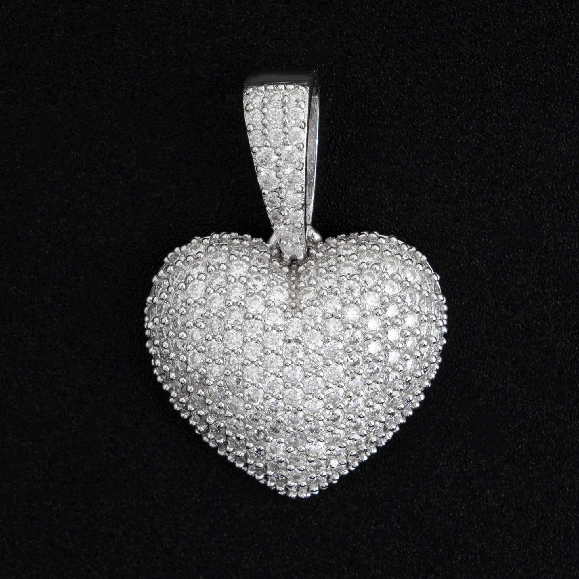 GL Iced Out VVS Diamond Custom Heart Pendant