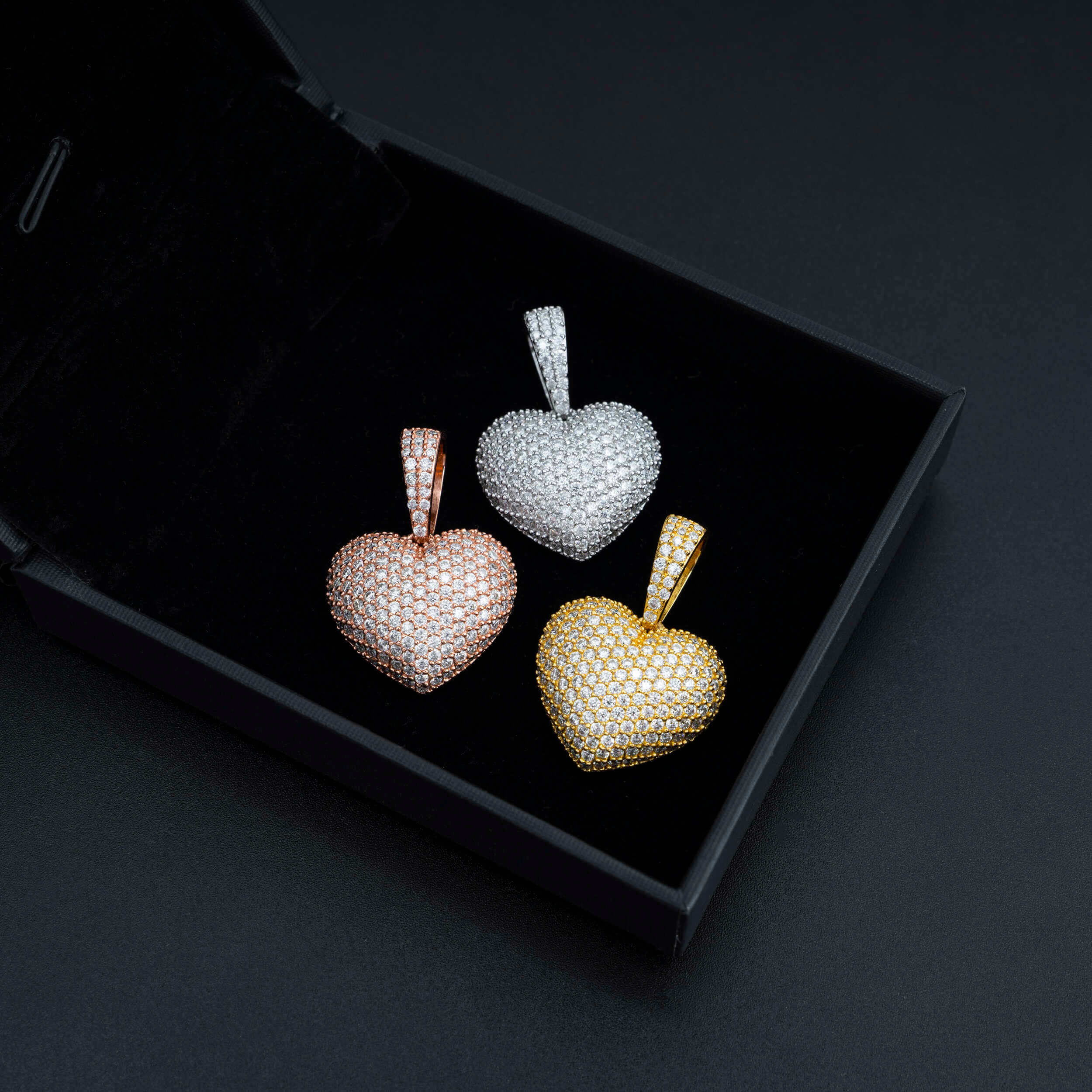 GL Iced Out VVS Diamond Custom Heart Pendant