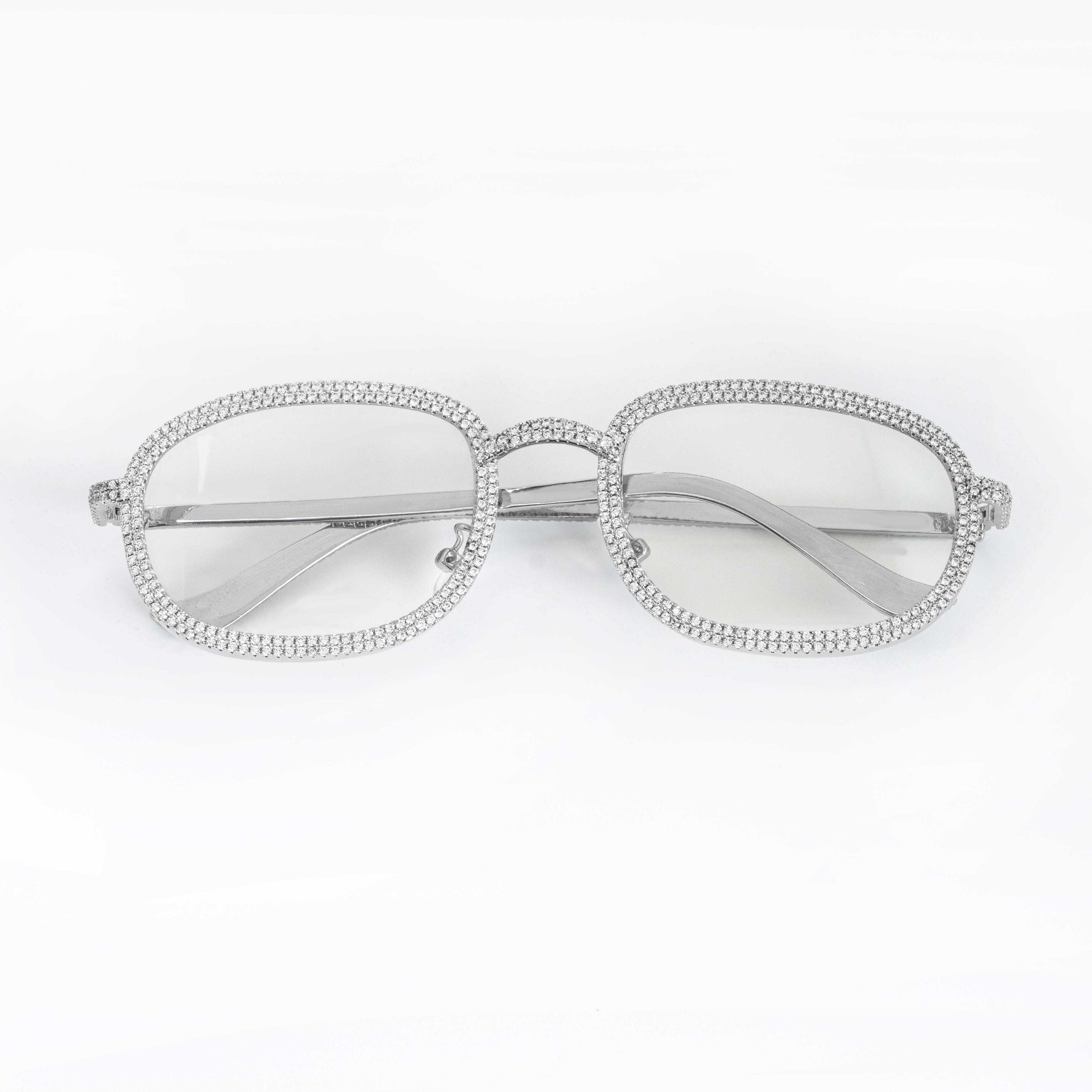 GL Rapper Jewelry  Hip Hop 5A+ Diamind Iced out Glasses