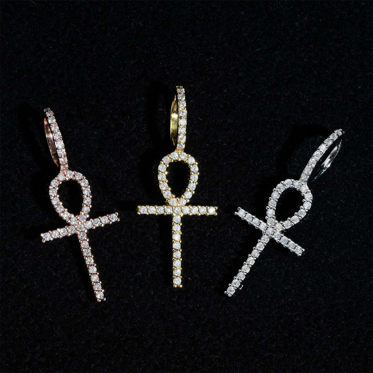 Cross 925 Sterling Silver Moissanite Pendant