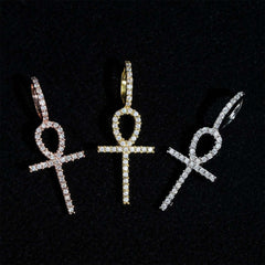 Cross 925 Sterling Silver Moissanite Pendant