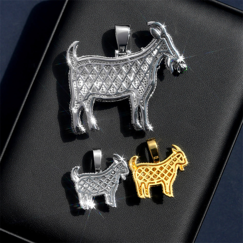 【US 3 Days Delivery】GL Lamb S925 Silver Moissanite Diamond Pendant