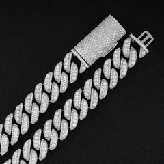 GL 16mm Iced Out Jewelry Miami Cuban Link Necklace
