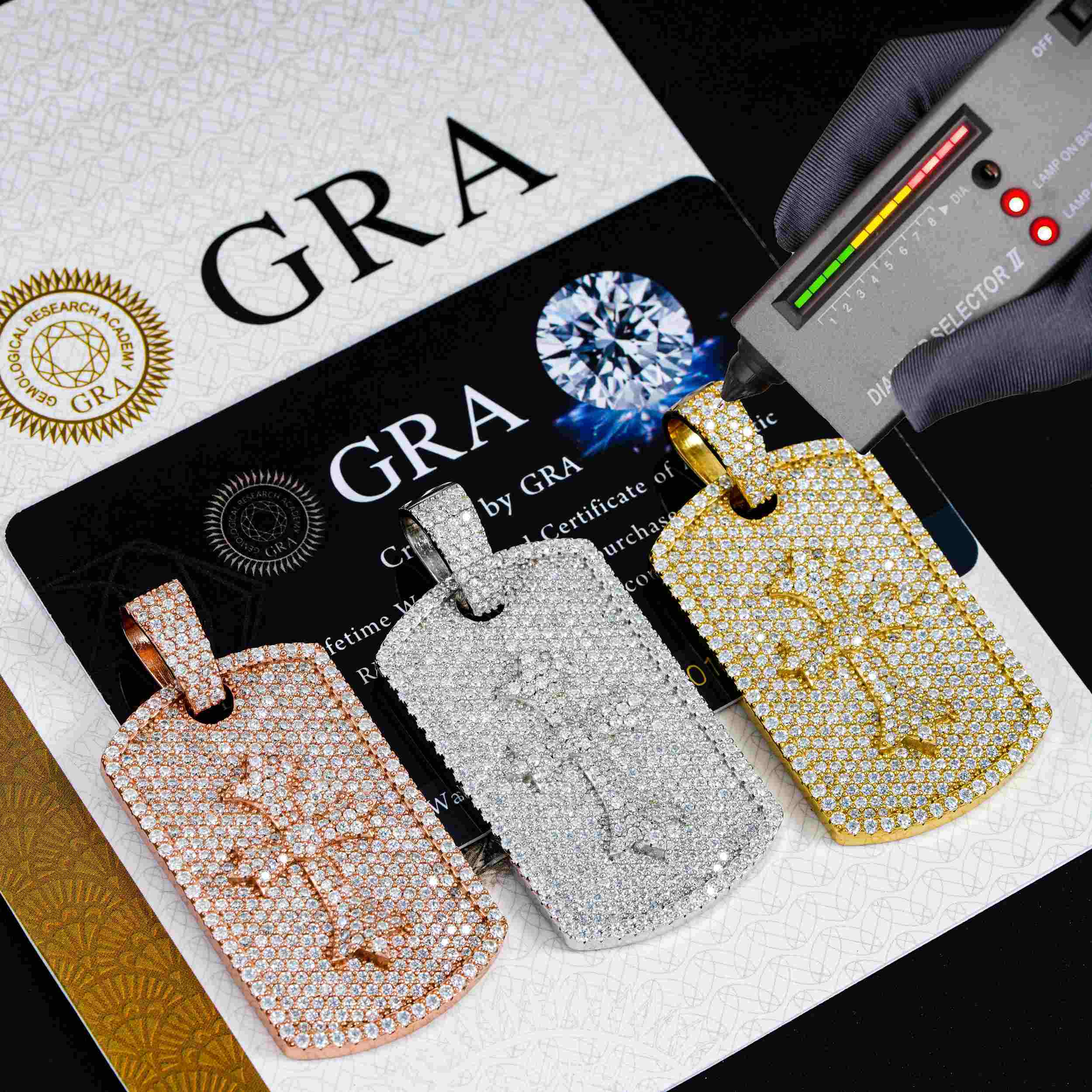 GL Ice Out Hip Hop Cross Zircon Diamond Pendant