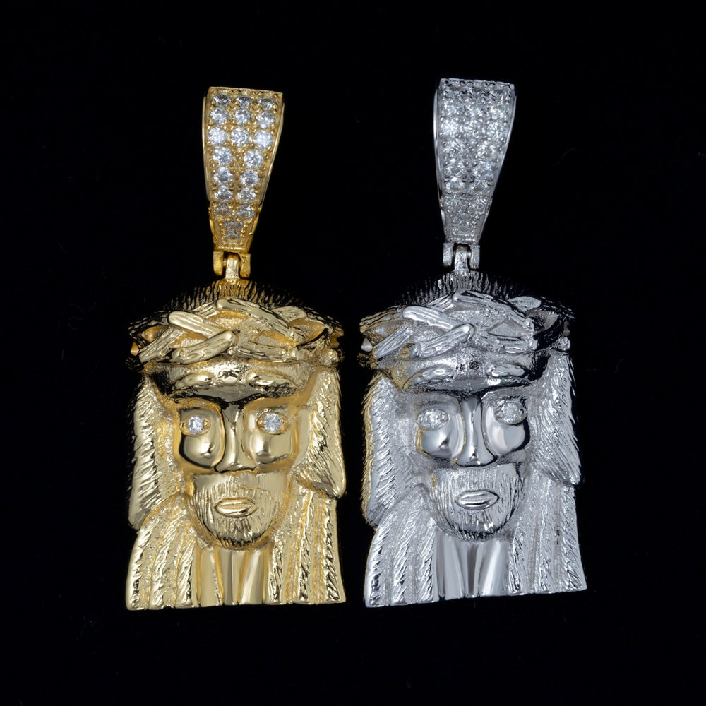 GL Iced Out Custom Moissanite Diamond Jesus Pendant