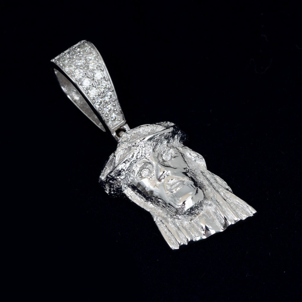 GL 18k Gold Plated Silver Miossanite DiamondsJesus Pendant
