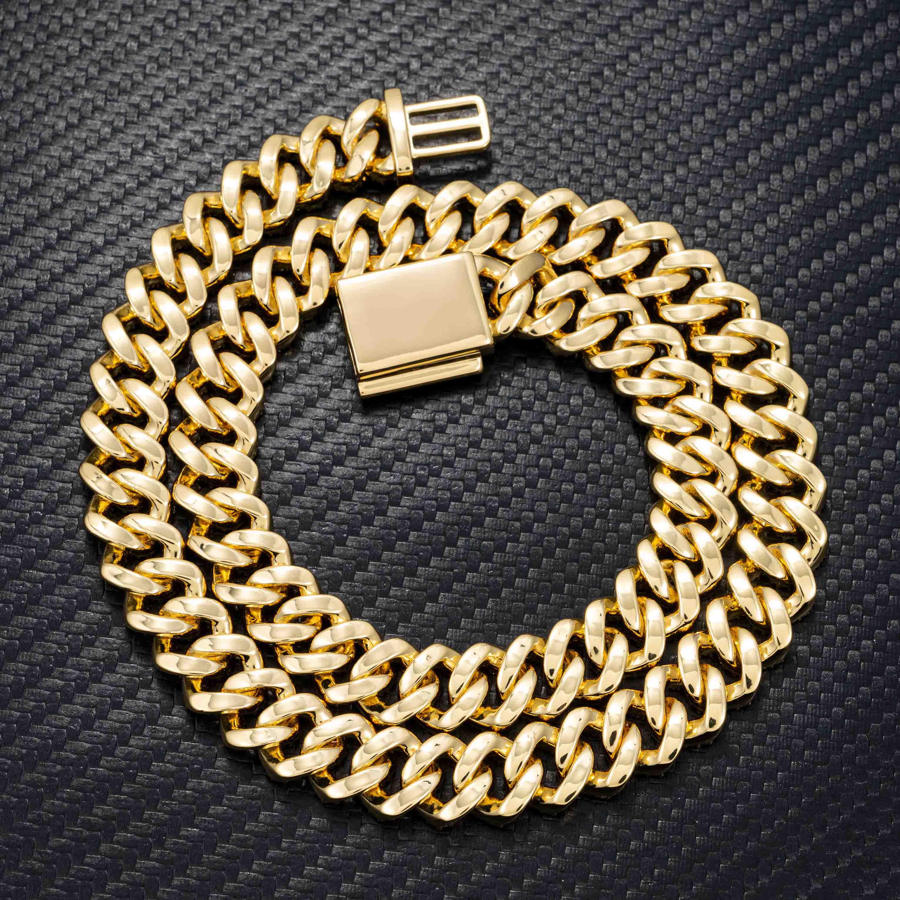12.3MM 2 Rows Hip-Hop VVS Moissanite Cuban Chains Necklace