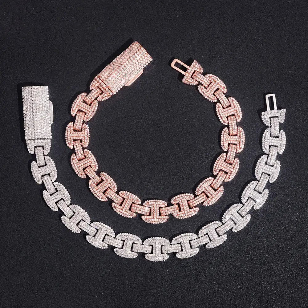 12MM Baguette VVS Moissanite Cuban Link Chain