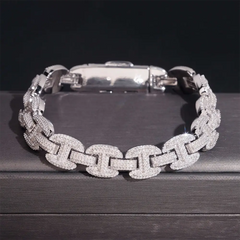 12MM Baguette VVS Moissanite Cuban Link Chain