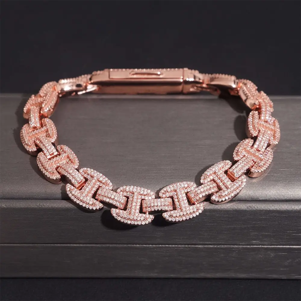 12MM Baguette VVS Moissanite Cuban Link Chain