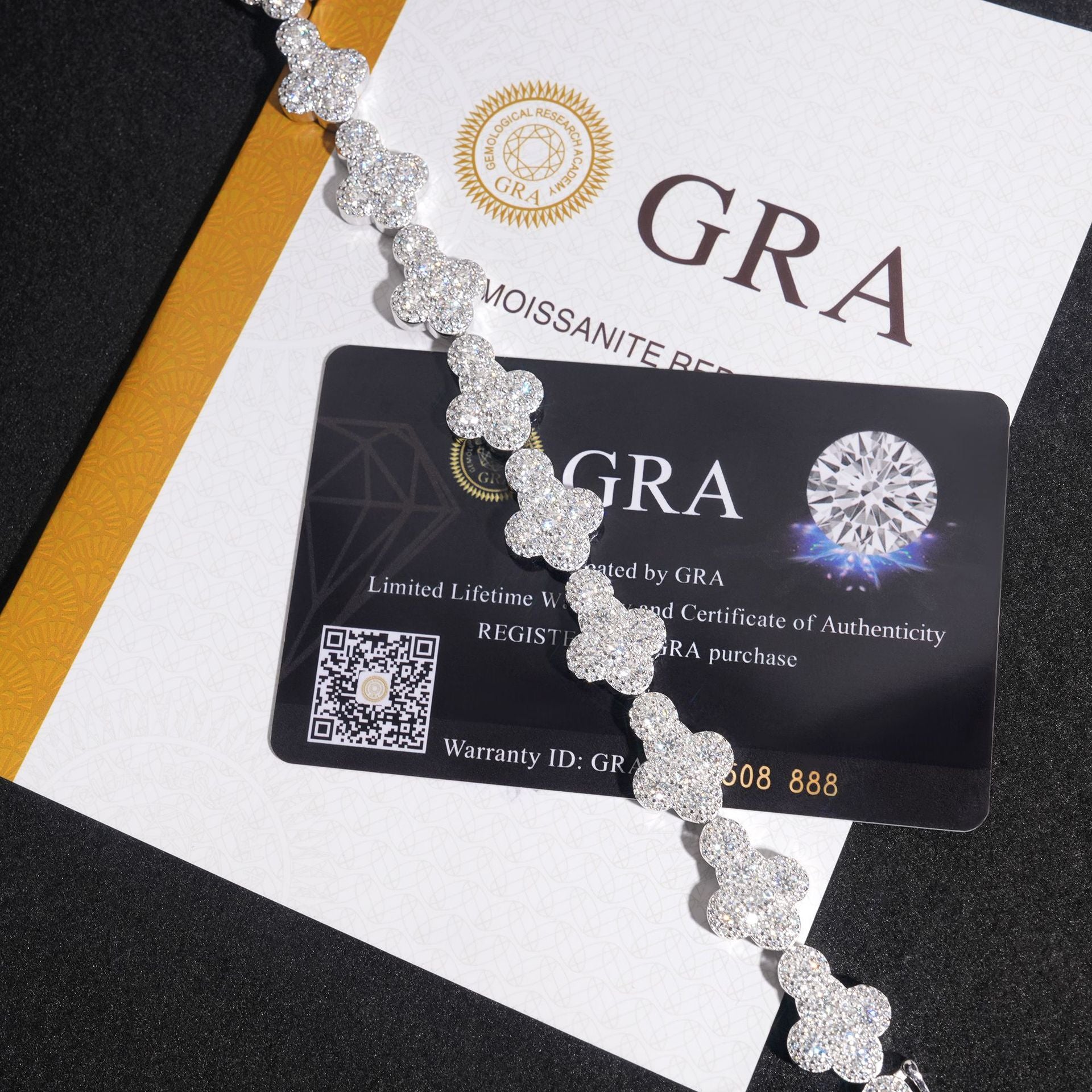 GL Iced Out Cross S925 Silver 5A+ Diamond Tennis Chain