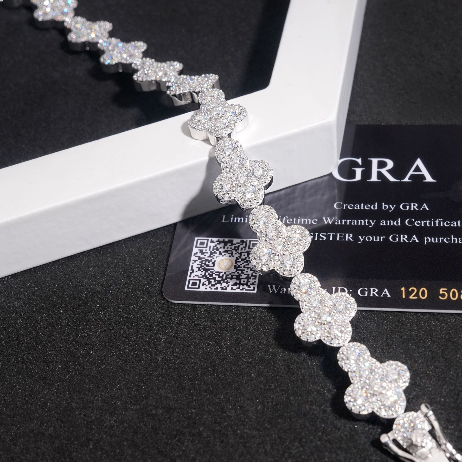 GL Iced Out Cross S925 Silver 5A+ Diamond Tennis Chain