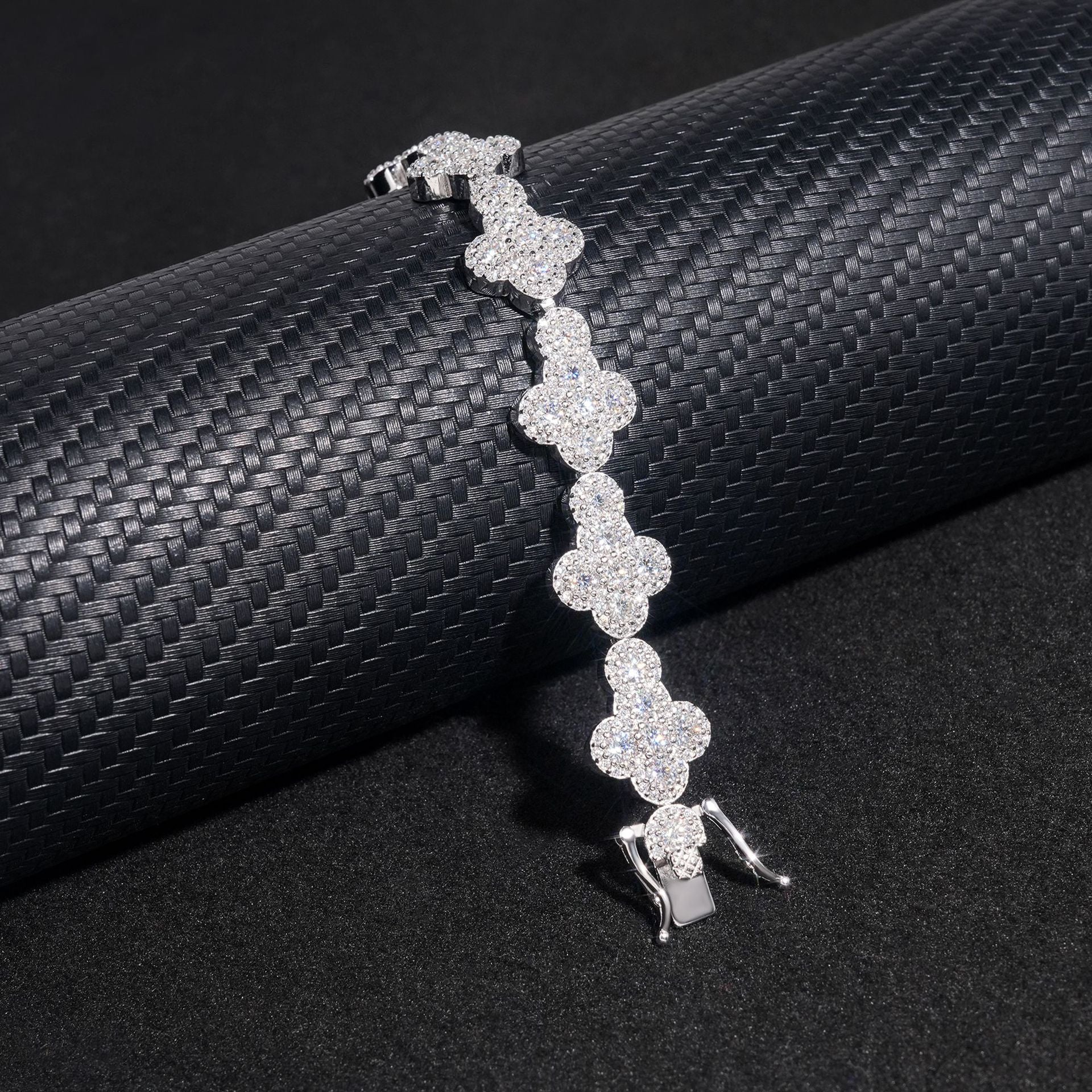 GL Iced Out Cross S925 Silver 5A+ Diamond Tennis Chain