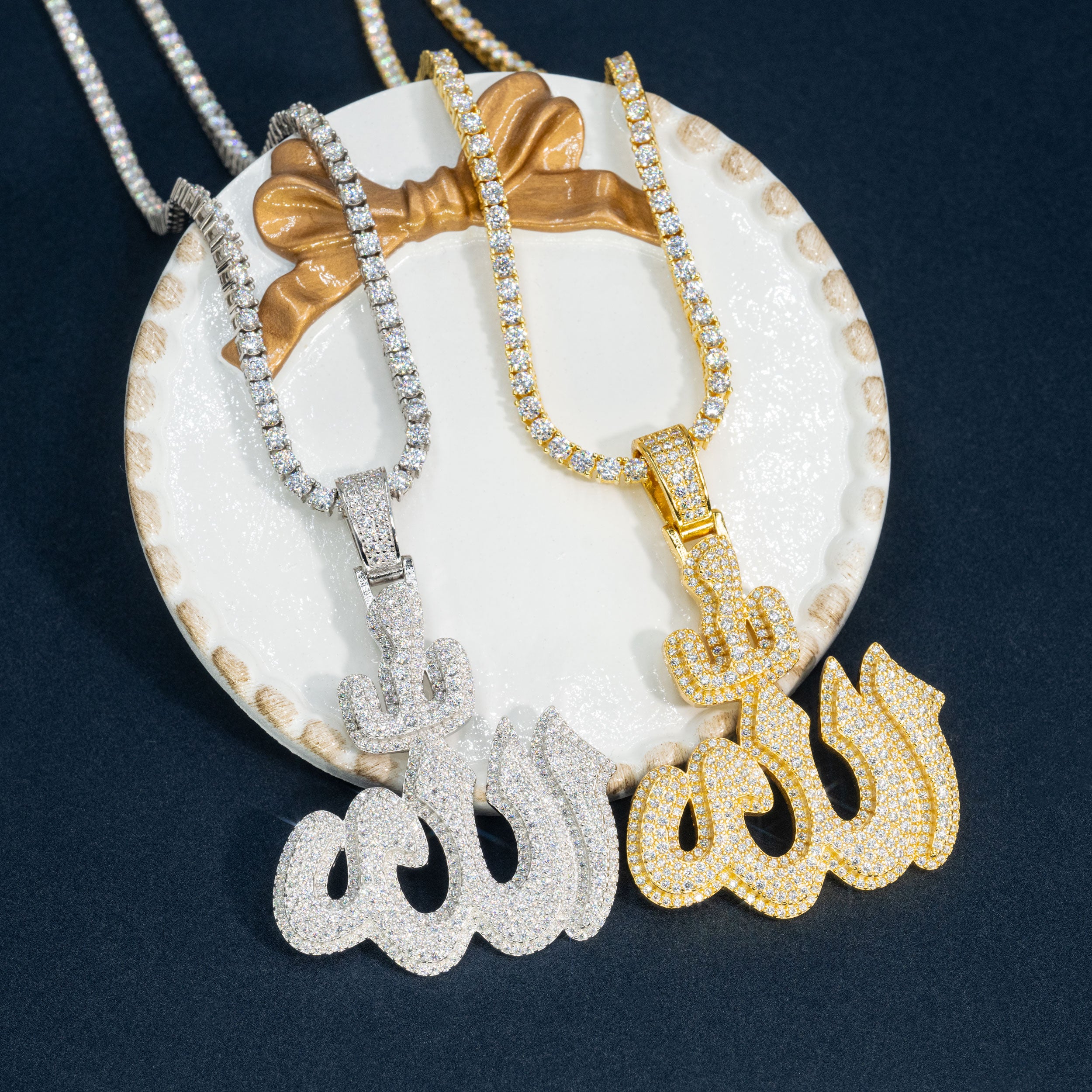 GL Iced Out Allah HipHop Moissanite Pendant