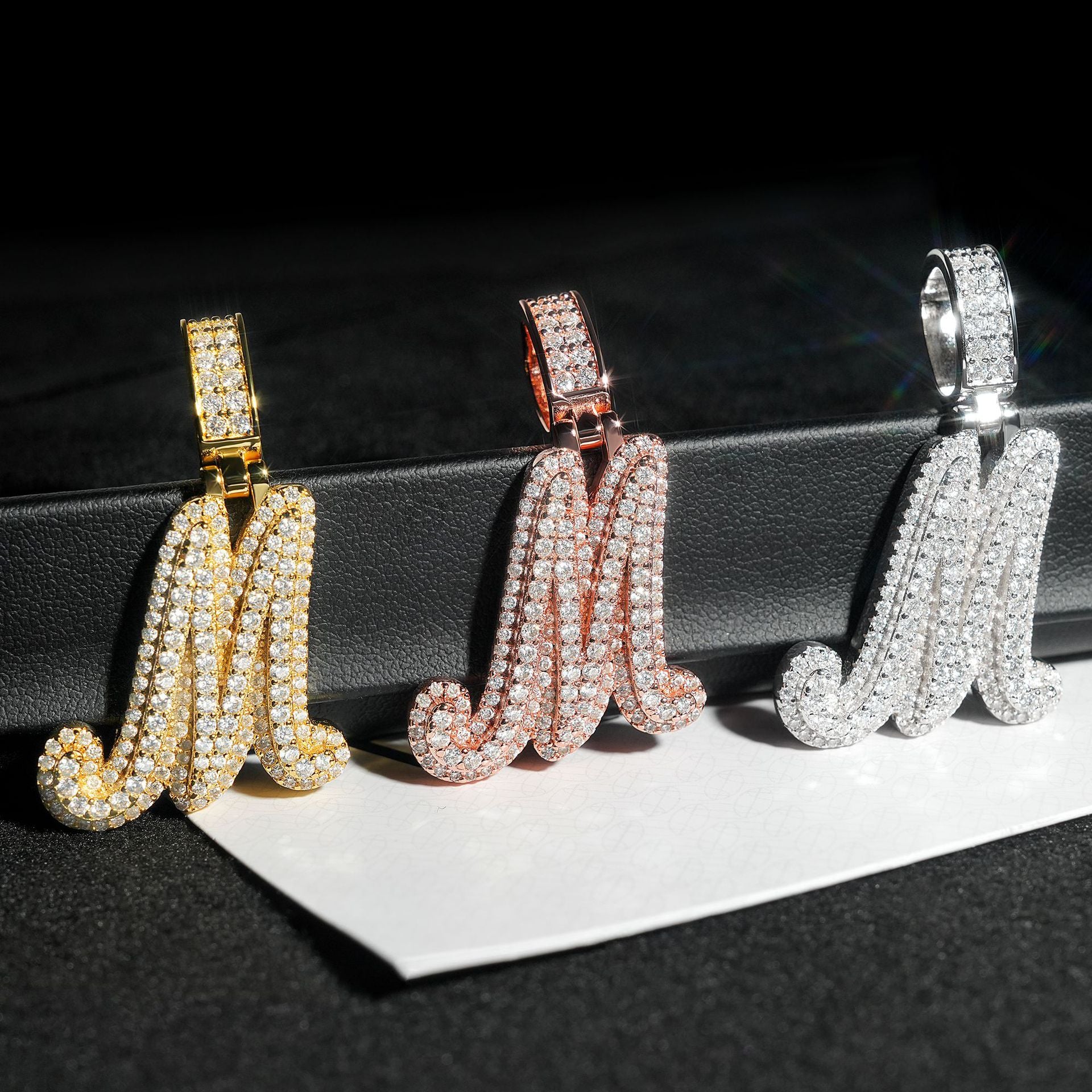 GL Hip Hop Fashion Design S925 Moissanite Letter Custom Initial Pendant