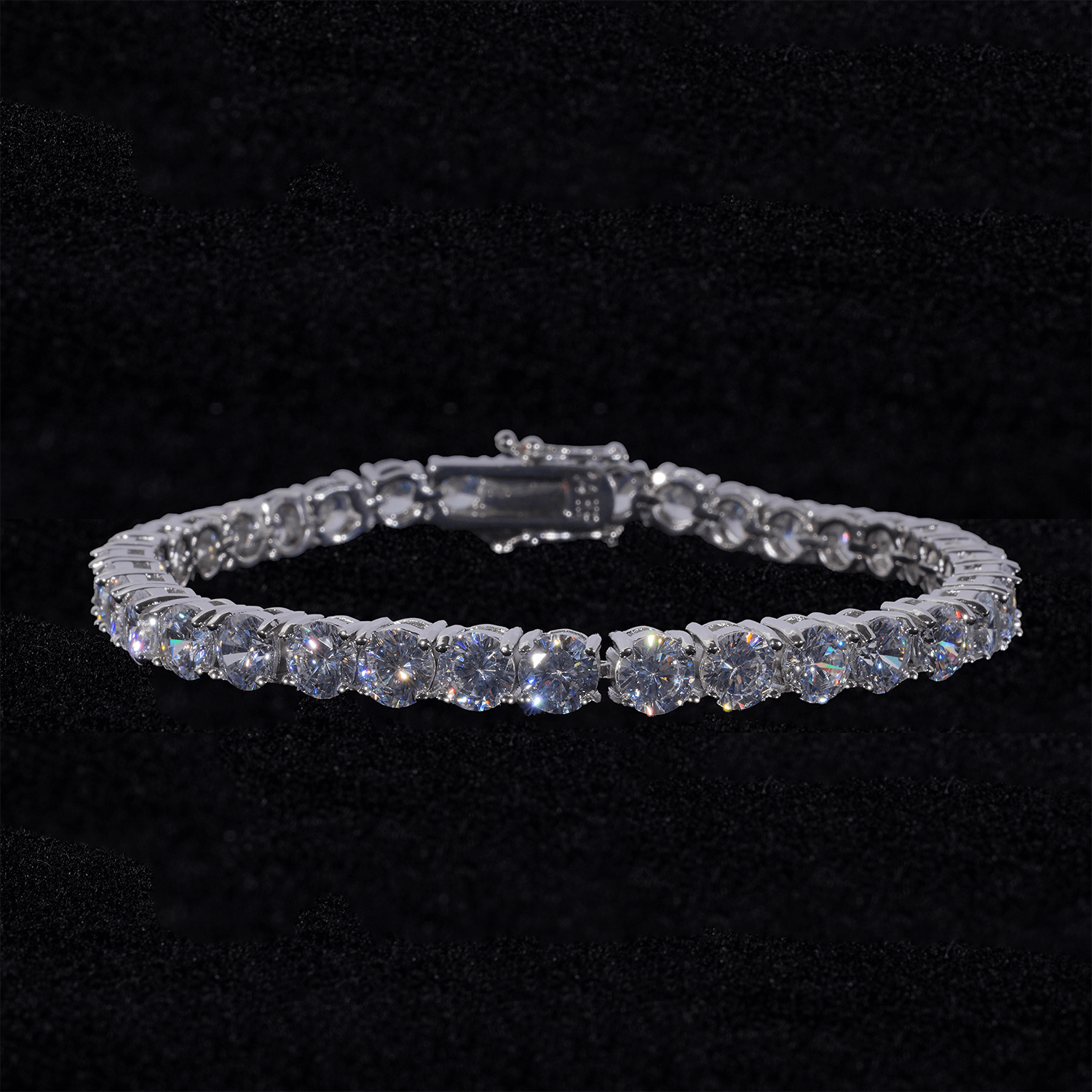 GL3MM 4MM 6MM 5A+ Diamond Tennis Chain 14K Gold Plated