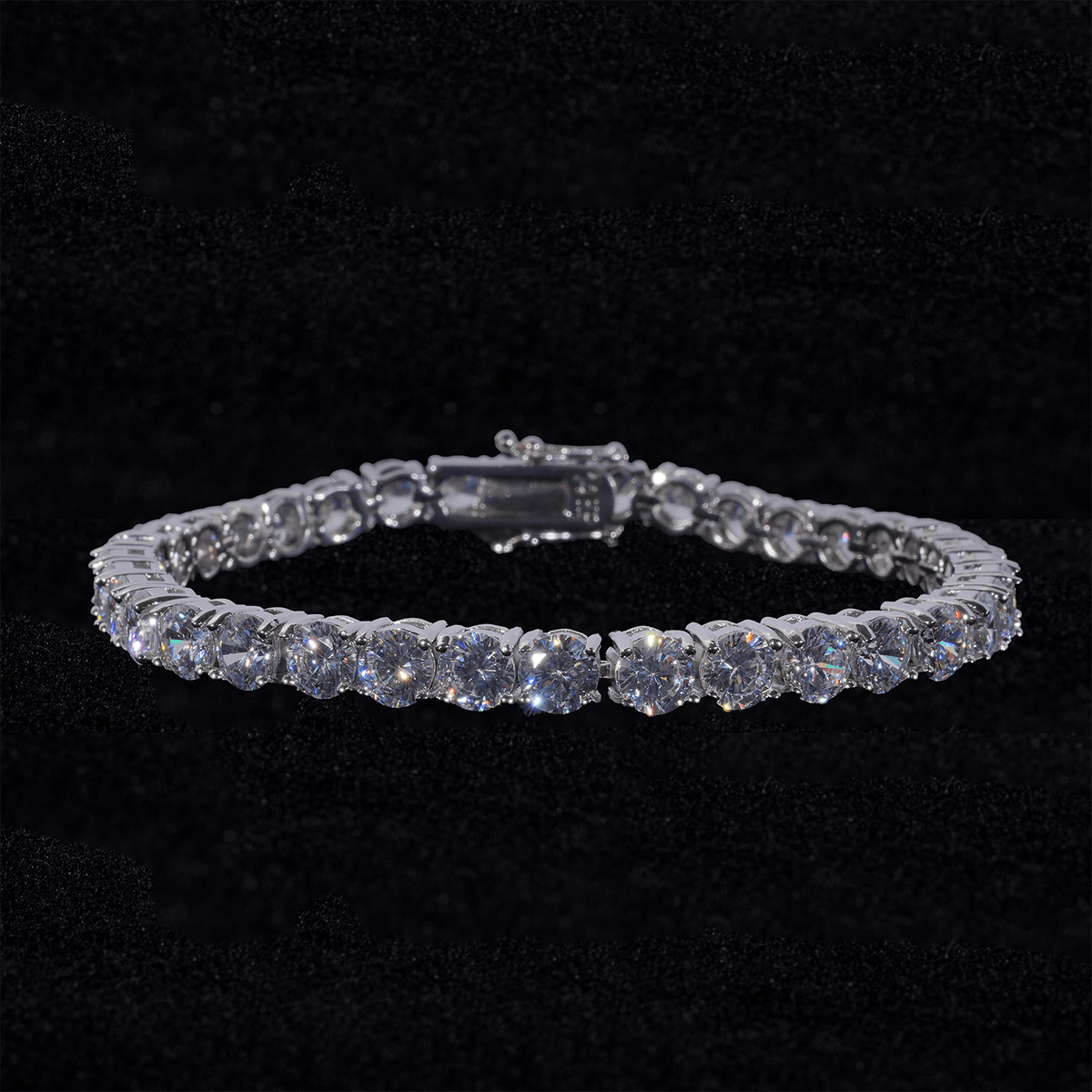 GL3MM 4MM 6MM 5A+ Diamond Tennis Chain 14K Gold Plated