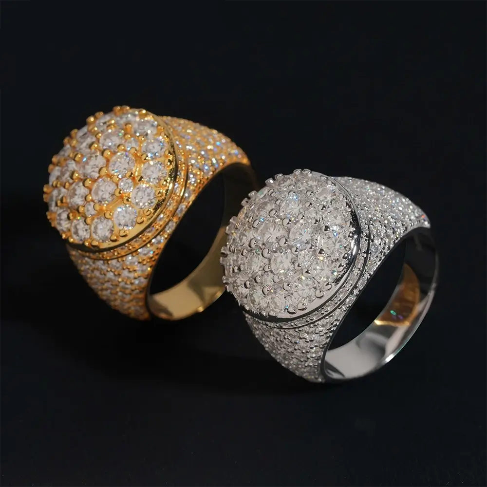 GL Hip Hop Fine Jewelry VVS Moissanite Diamond Ring