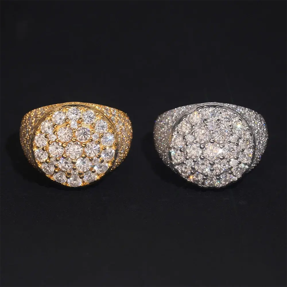 GL Hip Hop Fine Jewelry VVS Moissanite Diamond Ring