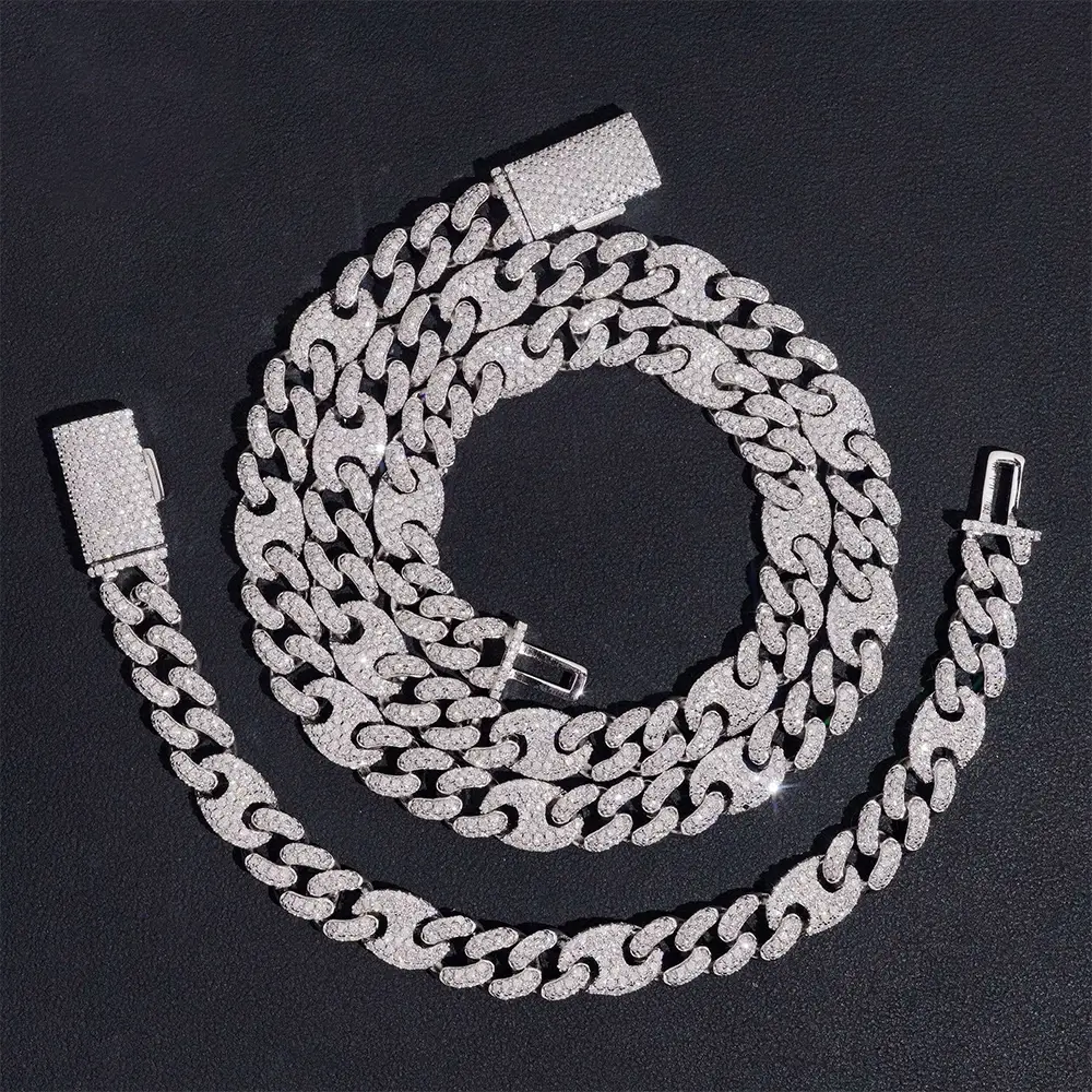 9MM GG-Link VVS Moissanite Cuban Chain