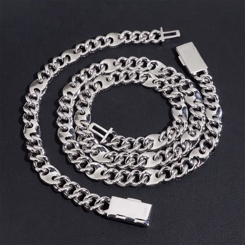 9MM GG-Link VVS Moissanite Cuban Chain