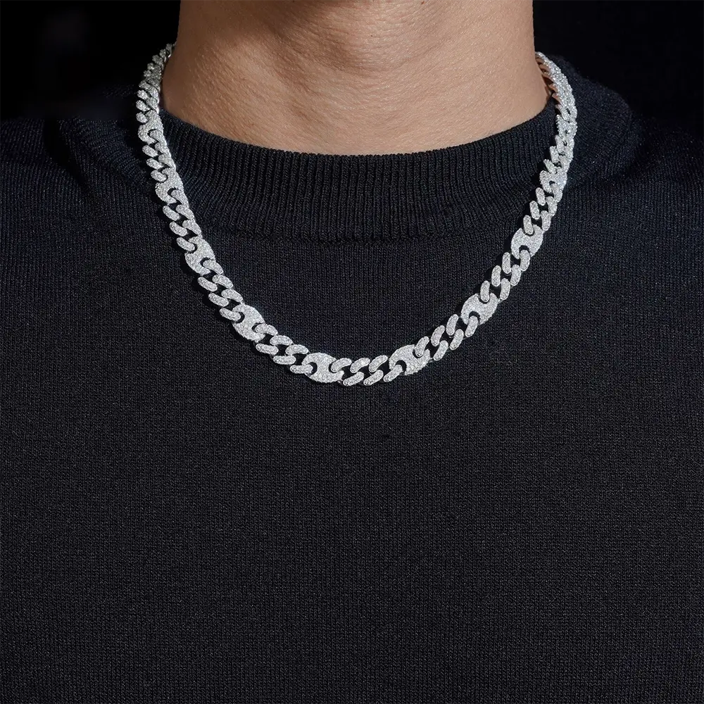 9MM GG-Link VVS Moissanite Cuban Chain