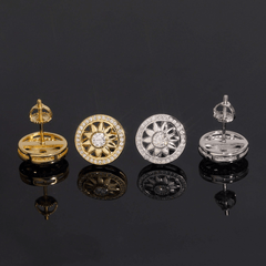 GL VVS Moissanite Diamon Winston  Stud Earrings