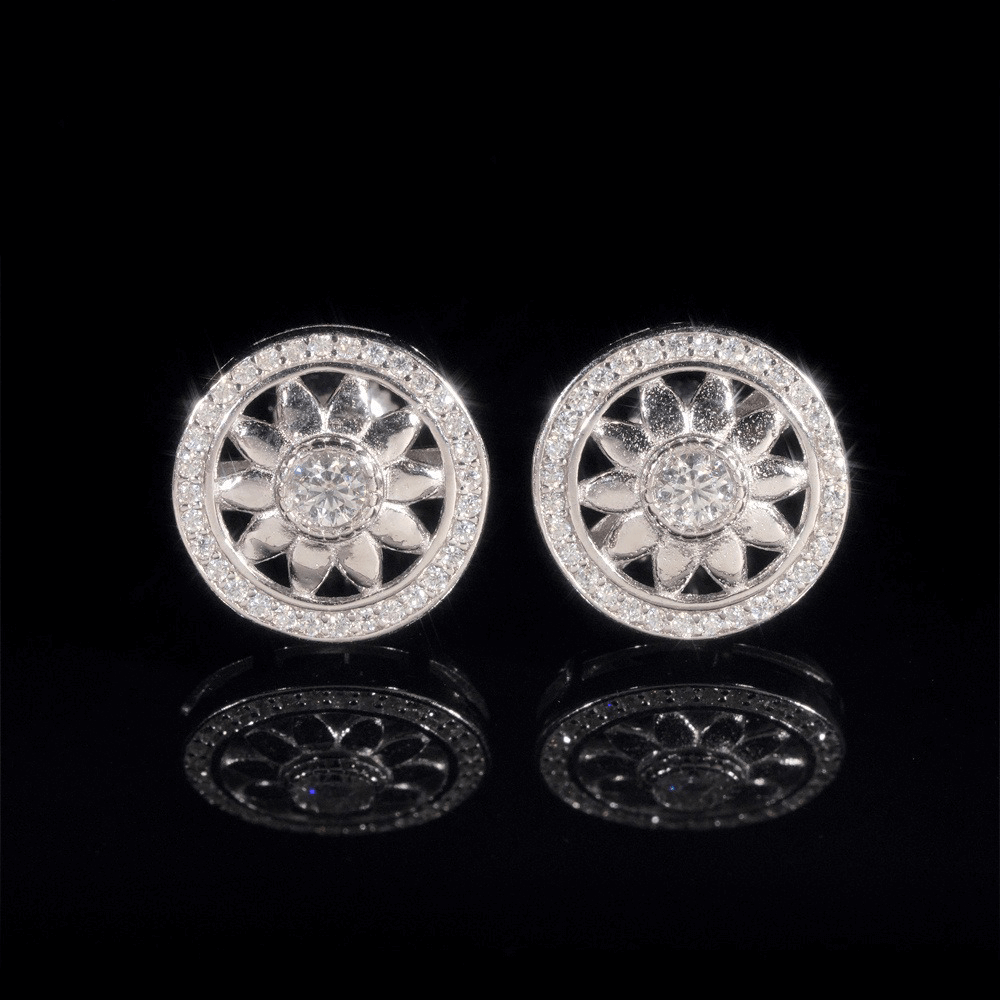 GL VVS Moissanite Diamon Winston  Stud Earrings