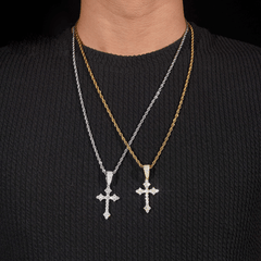 GL Iced Out Hip Hop Jewelry Vvs Moissanite Diamond Cross Pendant
